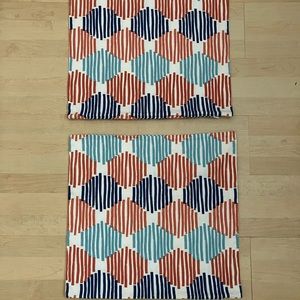 (2) Coastal Pillow covers